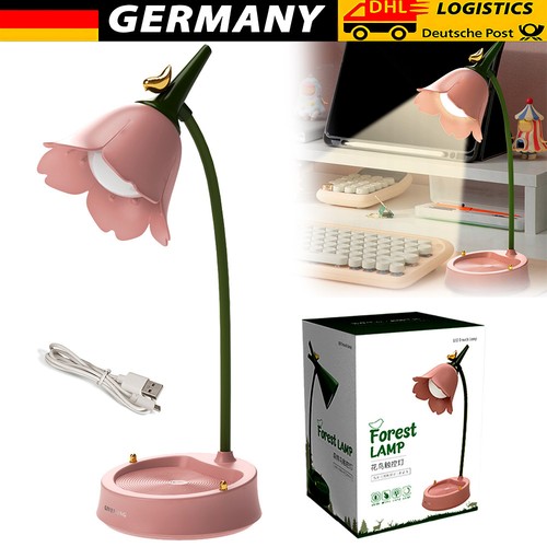 Led schreibtischlampe blume - schreibtischlampe,