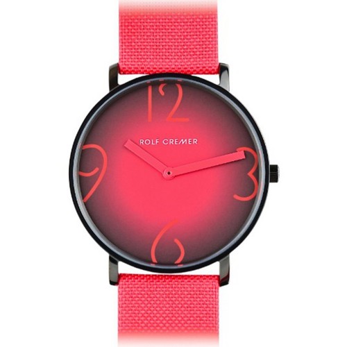 Uhr flat knallrot - uhr,