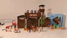 Bundle-Playmobil Western 5245 Fort Brave- 3x Palisadenerwetung- Plus 3 Soldaten