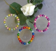 Armband aus leuchtenden 10mm Magic Miracle Beads, Colorful Pearls, 3D Effekt