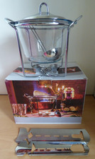 Feuerzangenbowle Set Glas / Edelstahl 3,5 l Hitze & feuerbeständig 