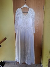 Brautkleid / Hochzeitskleid A-Linie weiß Größe 40 bodenlang Schleppe, Corsage