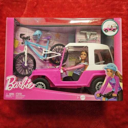 Barbie puppe mit - puppe, jeep