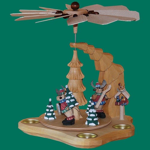 Wandpyramide teelichter elche - wandpyramide,