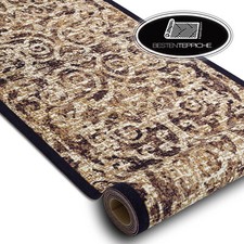 Modernen Original Antirutsch Läufer DIGITAL CLASSIC Ornament braun / beige