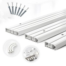 Gardinenschiene Modern Vorhangschiene Vorhang Clips Klick-Gleiter Faltengleiter