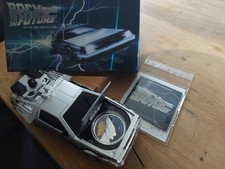 1 Dollar Tuvalu 2015 Back to Future DeLorean Silber Münze 1 Unze im Modellauto