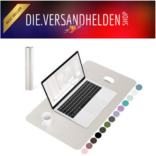 Schreibtischunterlage Mauspad mit Leder für Büro/Home-Office (Champagner60x35cm)