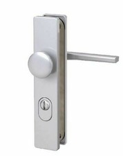 BASI Schutzbeschlag mit Zylinder Ziehschutz Alu F 1 ZA 72 / 8 Knopf gerade re li