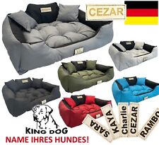 S-XL Hundebett Hundekissen Haustierbett KINGDOG + MIT NAMEN HUNDES Free versand