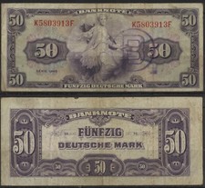 [23248] - MIT B-STEMPEL: 50 DM - das Geld der Währungsreform, 00.00.1948, Grabow