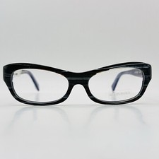 Mikli Brille Damen oval schwarz grau flex Bügel MOD. A01010 B0D6 Alain NEU