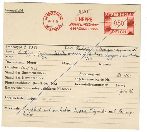 Herbolzheim 1932 heppe - herbolzheim,
