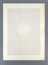 *GRAFIK ERWIN HEERICH SIEBDRUCK KONKRETE KUNST 12/100 ISOMETRIE