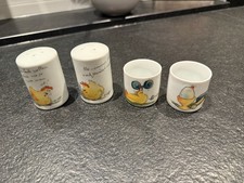 4 x  Peter Gaymann 2 x Eierbecher,  je 1 x Salz- Pfefferstreuer,  Frühstück, TOP