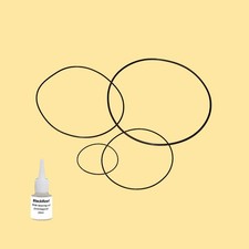 Riemen Öl = Kit 5 für Telefunken Magnetophon M-443 Tape Recorder