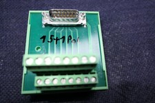DIN-Stecker Anschlusskarte mit 15+1 Pol Sub-D-Stecker LED FLKM-D15 SUB/S