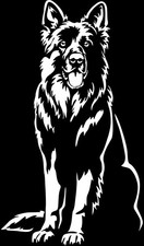 DEUTSCHER SCHÄFERHUND Aufkleber - Schäferhund Autoaufkleber -sticker #39