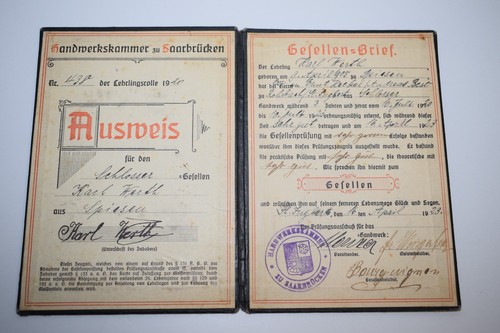 Antiker gesellen brief - antiker,