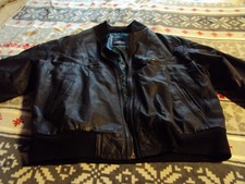 Lederjacke/Lederblouson Echtleder Herren schwarz Gr.: 50 TOP!