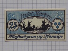 Norden, Gutschein üb. 25 Pfg. von  1921 !