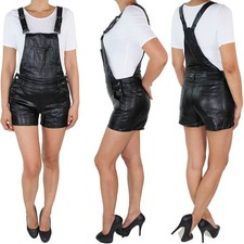 Damen Hot Pants Latzhose