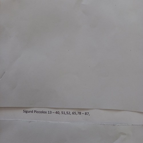 Original sigurd piccolos - sigurd,