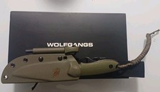 Wolfgangs Outdoor-Messer AMBULO Kydex Holster D2 Stahl inkl Feuerstahl Gebraucht