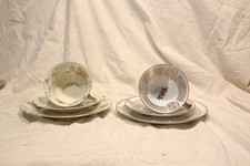 Konvolut alter Sammeltassen, 2, 3-teilige Gedecke