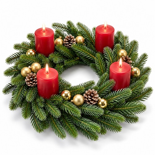 Adventskranz weihnachtskranz - adventskranz,