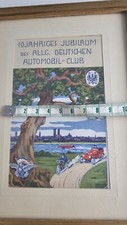Postkarte 1913 ADAC JUBILÄUM 10 JÄHRIGES AUTOMOBIL CLUB MÜNCHEN 