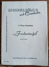 Modellbau und Basteln E-Motor Eisschlitten Funkenteufel Plan Gebraucht