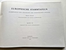 Europäische Stammtafeln Neue