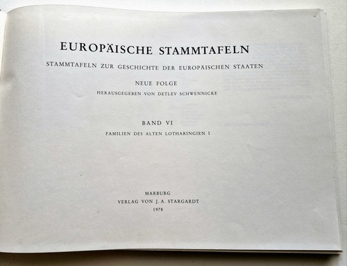 Europäische stammtafeln neue - europäische,