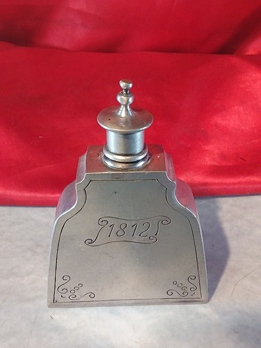 Antike zinn schnapsflasche - antike,
