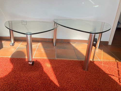 Tisch mit glasplatten - tisch, 2