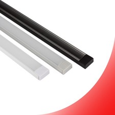 LED Aluprofil A15 Aufputzprofil 1m 2m Alu Schiene Leiste für LED-Streifen-Strip