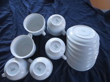 Thomas Trend weiß 6 Cappuccinotassen ca. 0,4 l 1. Wahl