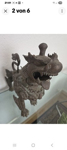 Antik asiatika wächterlöwe - antik,