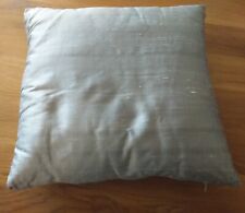 ++ Kissenhülle m. Inlet, 100% Dupion Seide, silbergrau, 40 x 40 cm NEU ++