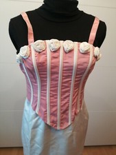 ♥Brautkleid Hochzeitkleid Standesamtkleid 2-teilig in creme -rosa gr. 36  024♥