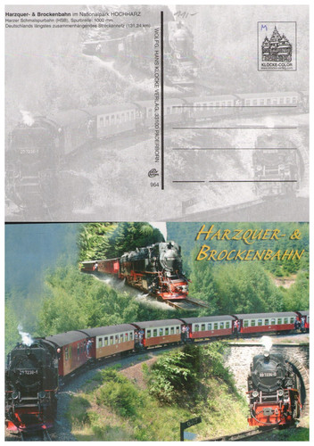 Ansichtskarte harzquerbahn - ansichtskarte,