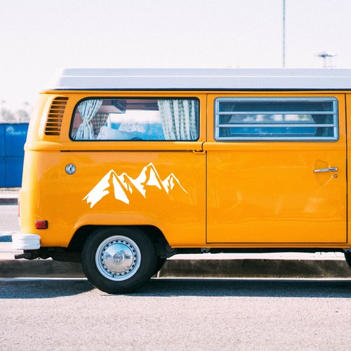 Aufkleber berge wohnmobil - |,