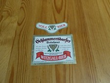 1 Bieretikett "Witzgall-Bier" Schlammersdorfer Bräuhaus Hallerndorf Oberfranken
