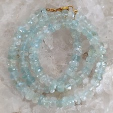 Aquamarin Heilstein Kette