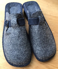 Fly Flot Hausschuhe Damen Gr. 41 blau grau synthetic shoes Italy Pantoletten