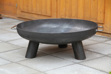 Feuerschale Alpha Ø 80 cm 800 mm  Klöpperboden inkl. 3 Füße und 2 Griffe