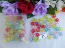50 Acryl Perlen Perle Blume