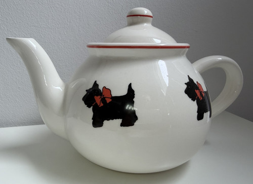 Teekanne hund scottish - teekanne, /