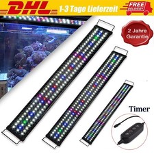 30-115cm RGB LED Aquarium mit Timer Lampe Süßwasserfische Vollspektrum Licht DHL